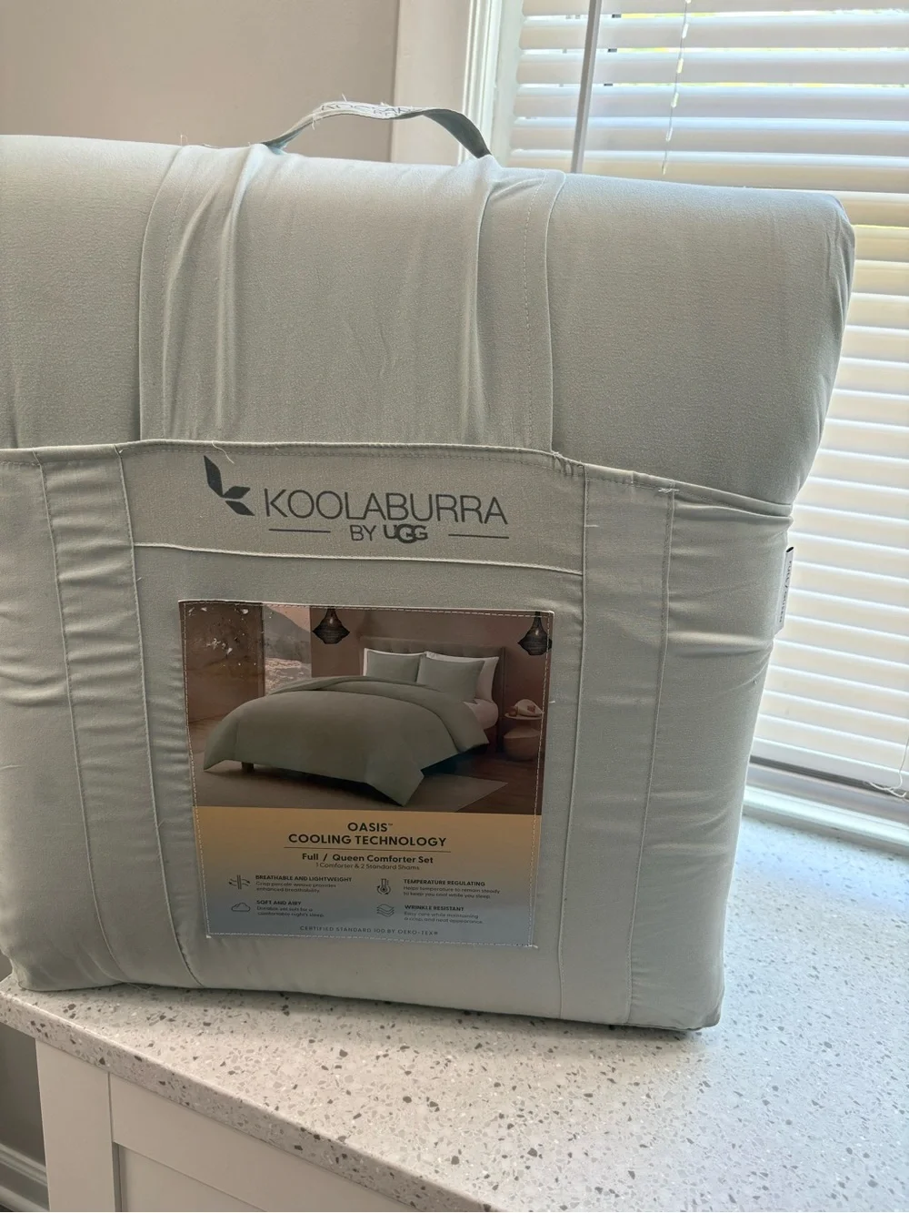 NEW Koolaburra by UGG Oasis Cooling Technology Full/Queen Comforter Set